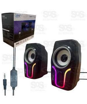Caixa de Som Multimídia 6w 2.0 KP-RO804