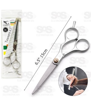 Tesoura Fio Liso Para Cabelos 6.5 Caerus CRS-1273