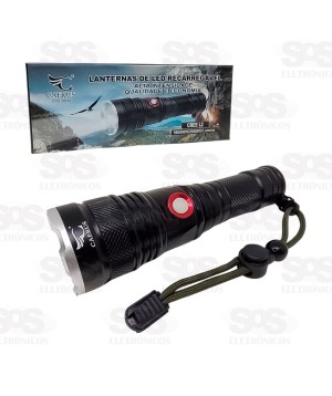Lanterna Tática de Led Recarregável Caerus CRS-9849