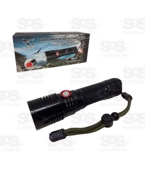Lanterna Tática de Led Recarregável Sinalizador CRS-9886
