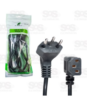 Cabo De Força Tripolar 90 Graus 1,5 Metros X-Cell XC-CF-10