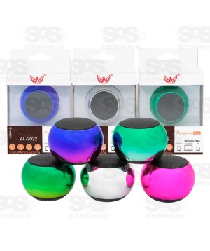 Mini Caixa de Som Metalizada Bluetooth Altomex AL-2022