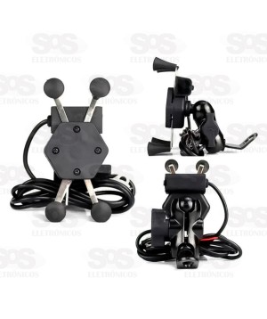 Suporte de Celular Garra X Com Carregador USB Altomex C-020