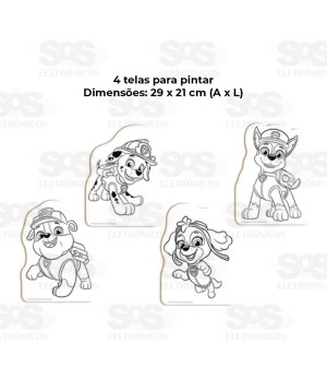 Kit Pintura Patrulha Canina 13 Peças Nig Brinquedos 0680