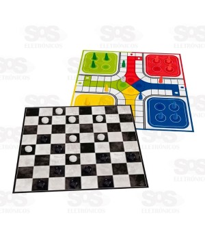 Jogos Dama e Ludo 2 em 1 Nig Brinquedos 1059