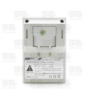 Carregador Para Pilha E Bateria Universal AA AAA 9V Allight