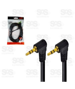 Cabo P2 x P2 90º 3 Metros X-Cell XC-P2-9B