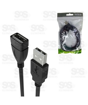 Cabo Extensor USB Macho x Fêmea 2 Metros X-cell XC-M/F-2M