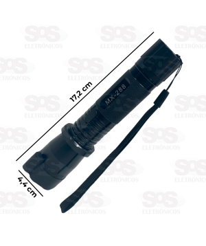 Lanterna Tática Com Laser E Choque Recarregável CRS-1376