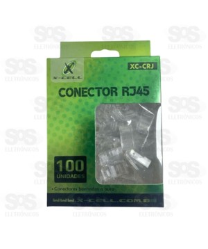 Conector RJ45 Caixa com 100 Unidades XC-CRJ