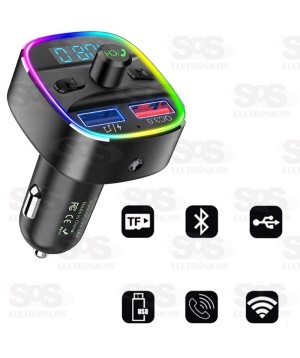 Transmissor FM Bluetooth Com SD E USB e Carregador Veicular  Altomex AL-C178