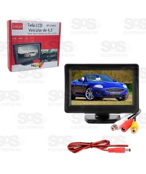 Tela LCD Veicular 4,3 Polegadas Ípega KP-CA401