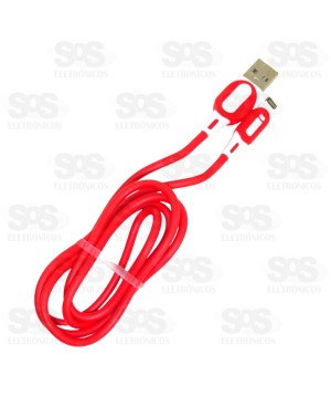 Cabo De Dados Iphone Lightning Emborrachado Altomex AL-2056-5G