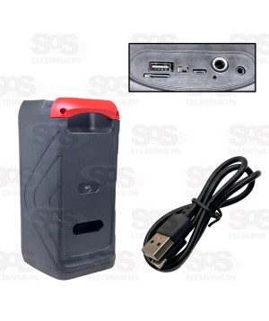 Caixa De Som Bluetooth 10W Iluminação RGB Altomex AL-5702