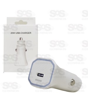 Carregador Veicular 20W Turbo Type-C Altomex AL-9809