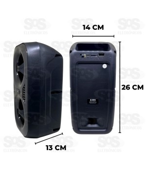 Caixa De Som Sem Fio Bluetooth 12W RGB Altomex AL-8915