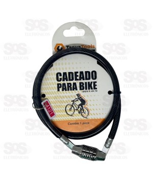 Cadeado Bicicleta Com Senha 650mmx8mm Troya Tools TRY-6082