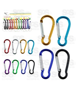 Chaveiro Mosquetão Com 12 Unidades Caerus CRS-1419