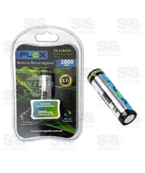 Bateria Recarregável Flex para Lanterna FX-L18650