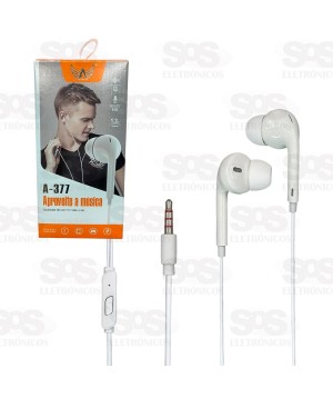 Fone De Ouvido Intra Auricular Com Microfone Altomex A-377