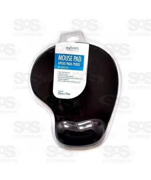 Mouse Pad Com Apoio De Pulso Exbom MP-AU2319A