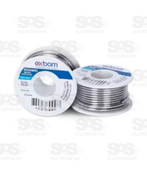 Estanho Para Solda Em Fio Carretel 2,0 mm 150g Exbom EF40-G150M20