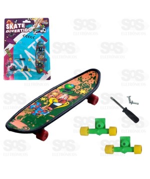 Skate De Dedo Infantil Com Acessórios Toy King TK-AB6216