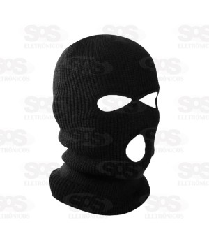 Touca De Frio Ninja Motoqueiro 3 Furos Preta A-2