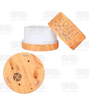 Difusor Umidificador Aromático De Ar Com LED e Controle Remoto B-Max BM318