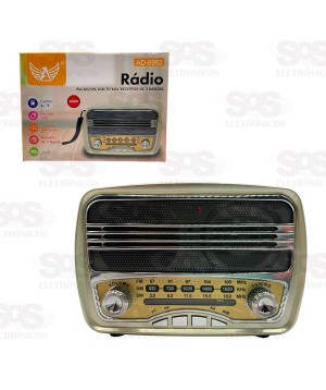 Rádio Retrô Receptor 3 Bandas Altomex AD-8952