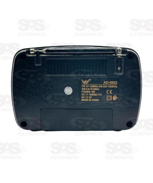 Rádio Retrô Receptor 3 Bandas Altomex AD-8952