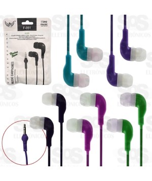 Fone De Ouvido Cores Sortidas Altomex F-051