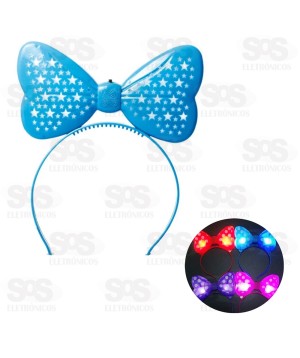 Tiara Princesa Laço Com LED Cores Variadas Toy King TK-AB 4961