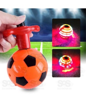 Beyblade Pião Bola De Futebol Musical Com LED Unitário Toy King TK-AB4830