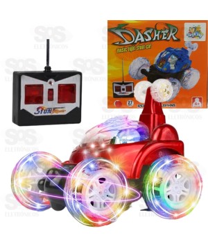 Carro Maluco Gira 360º Com Controle Remoto e Luzes Toy King TK-1574