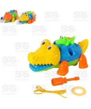 Jacaré Cute Monta Desmonta Toy King TK-AB4677