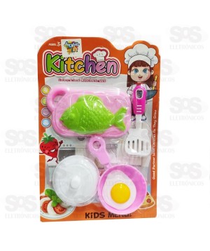 Kit Cozinha Com 6 Peças Toy King TK-AB4129