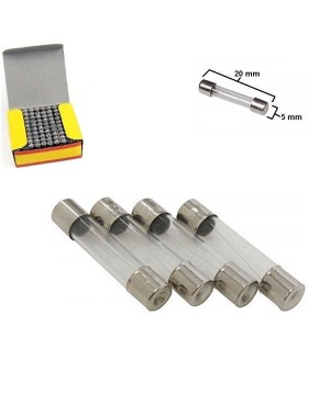 Fusivel de Vidro 2A 5x20mm Com 100 Unidades