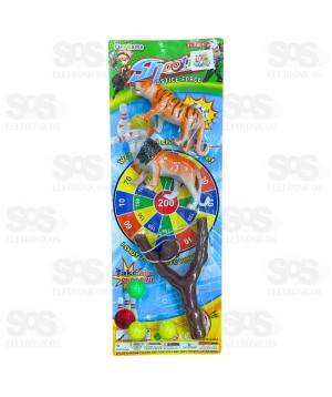 Estilingue Tiro Ao Alvo Caça Na Selva Toy King TK-AB5167