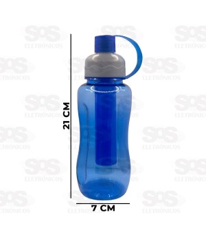 Garrafa Esportiva Transparente 600ml Caerus CRS-1701