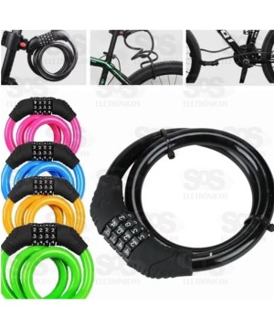 Cadeado Bicicleta Com Segredo 1200x12mm Troya Tools 5845