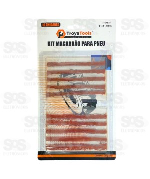Kit Reparo Para Pneus 10 Unidades Troya Tools TRY-6035/0166