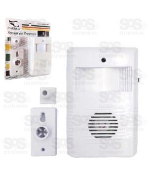 Sensor de Presença Sem Fio À Pilha Caerus CRS-1245