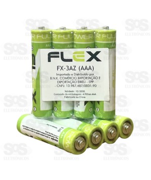 Pilha AAA Embalagem Com 60 Unidades Flex FX-3AZ