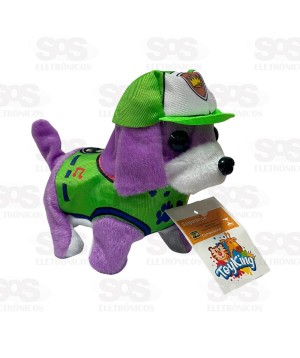 Equipe Canina Pelúcia Anda e Late Toy king TK-DG01