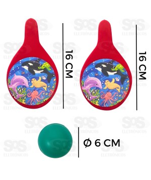 Kit Raquete Ping Pong Mini Toys 1089