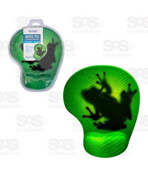 Mouse Pad Com Apoio De Pulso Exbom MP-AU2319C