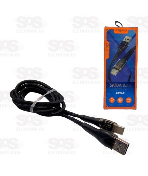 Cabo Rápido 3.4A Type C 1 Metro Inova CBO-20290