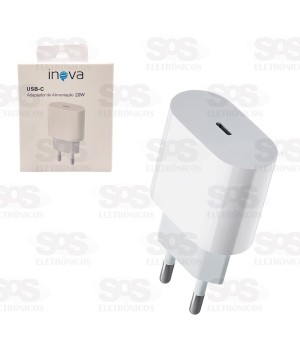 Carregador De Parede Type C Fonte 20W 4A Inova CAR-0094