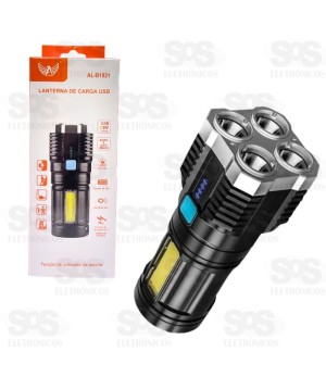 Lanterna De LED Recarregável Com Indicador De Bateria Altomex AL-B1921